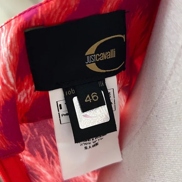 Just Cavalli Satin Animal Print Dress - Picture 11 of 12